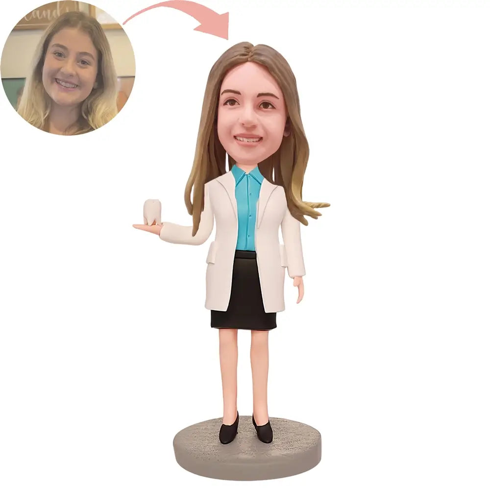 Custom Female Dentist Bobblehead