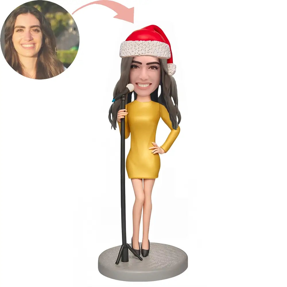 Christmas Gift Custom Sing for Christmas Bobblehead