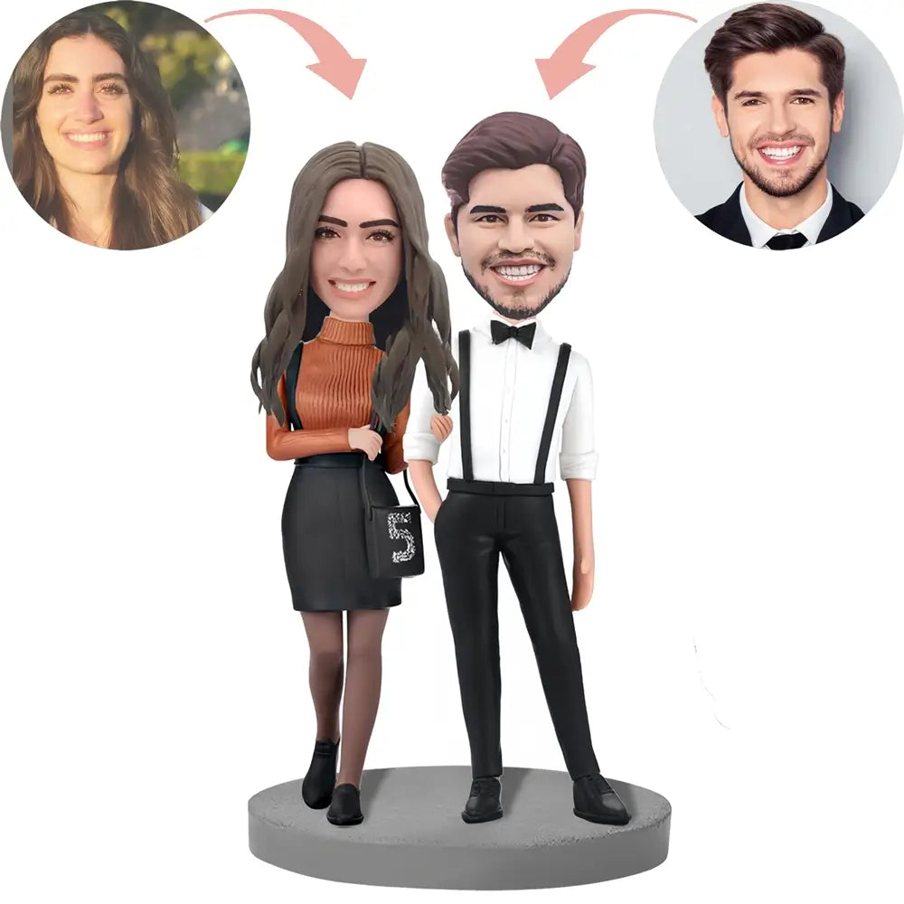 Custom Elegant Couple Bobblehead