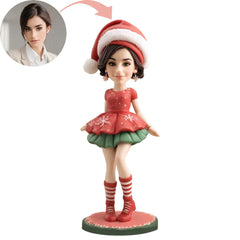 Christmas Gift Custom Xmas Sexy Lady Bobblehead