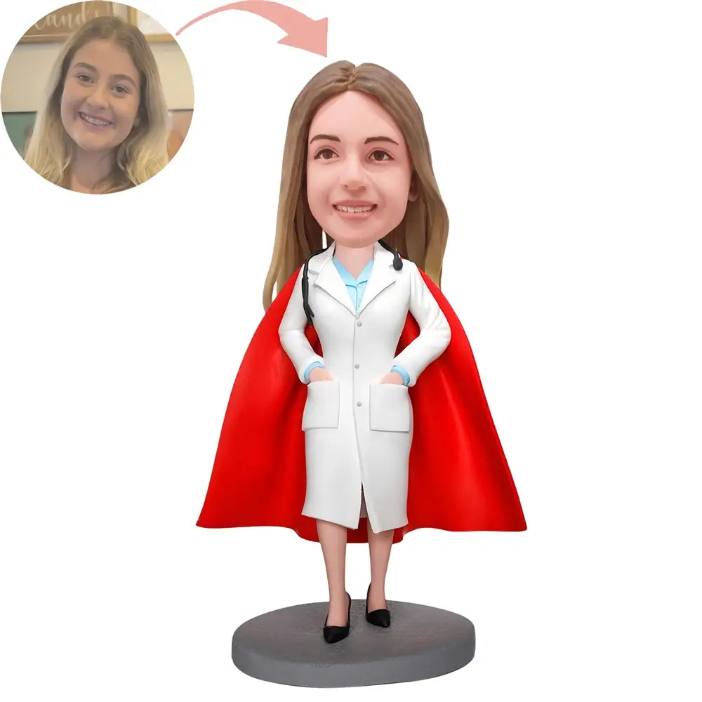 Custom Super Female Doctor Bobblehead