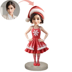 Christmas Gift Custom Xmas Sexy Lady Bobblehead