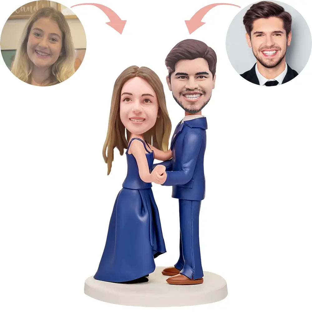 Custom Bride&Groom Ballroom Dance Bobblehead