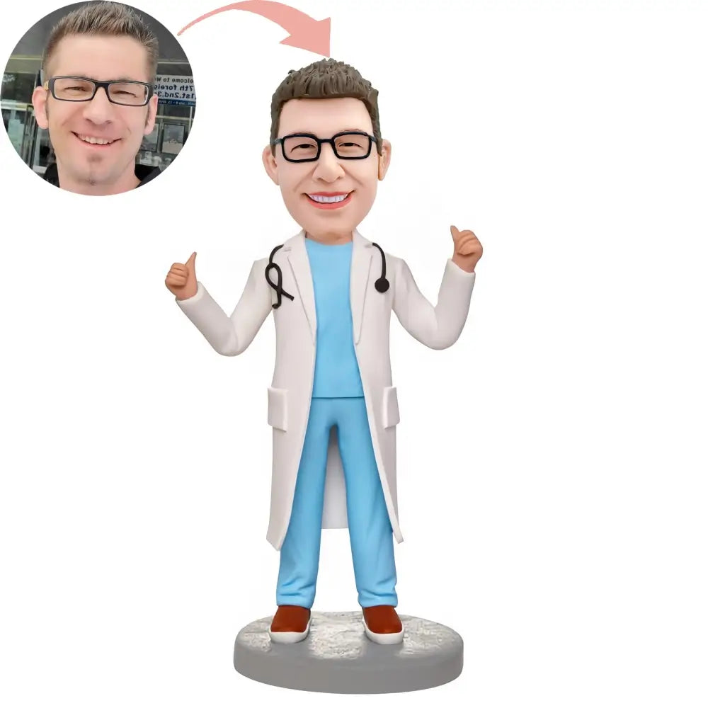 Custom Doctor With Thumbs Up Bobblehead