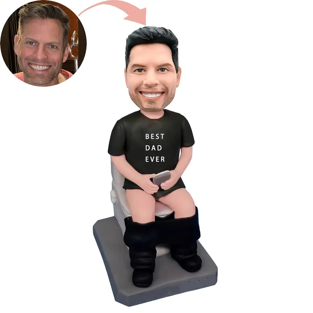 Custom Sitting-In-The-Toilet Bobblehead