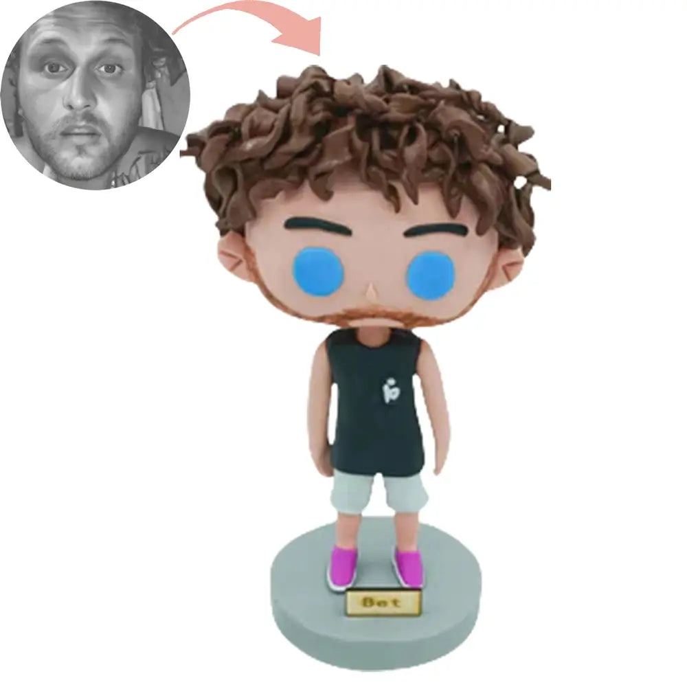 Custom Unkempt Hair Figures Bobblehead