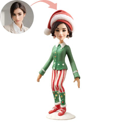 Christmas Gift Custom Xmas Sexy Lady Bobblehead Green pants