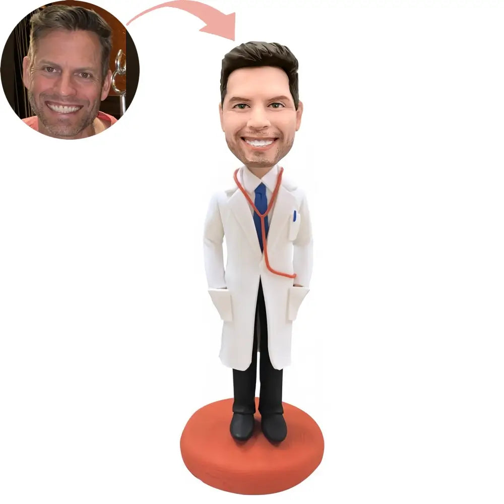 Custom Doctor With Lab Coat Bobblehead