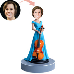 Custom Bobblehead   Musical instrument  Musician Photo  Customization Violin