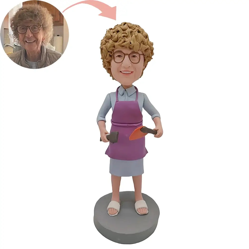 Custom Cooking Mother Bobblehead