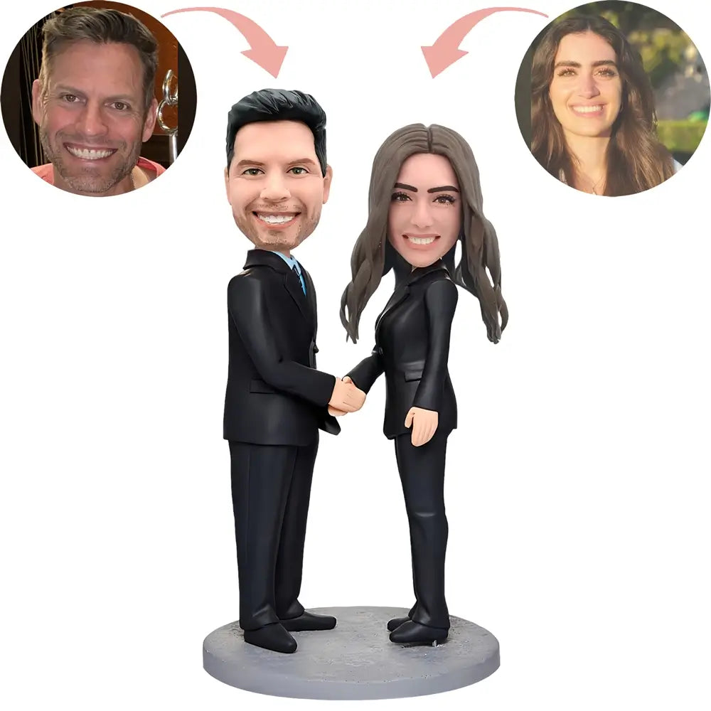 Custom Handshake Business Partners Bobblehead