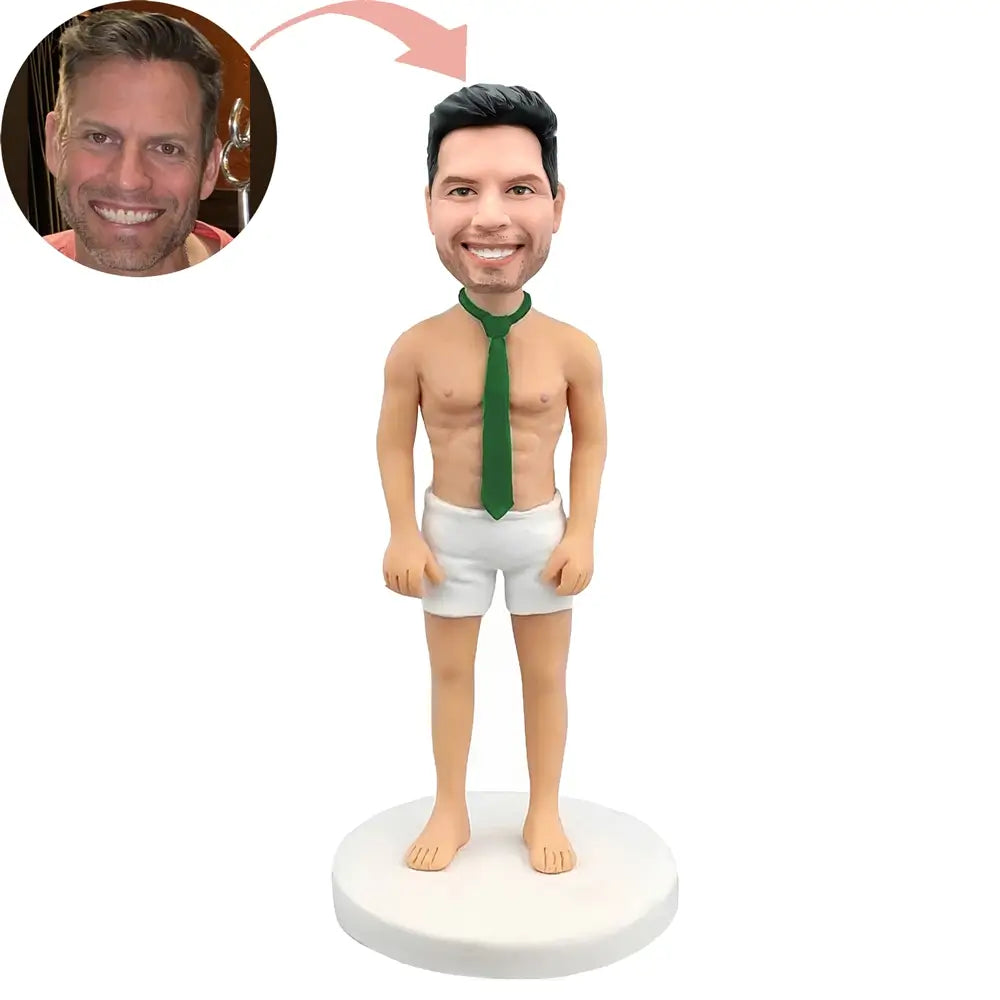 Custom Half-naked And Wearing A Tie Bobblehead