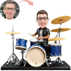 Custom Bobblehead   Musical instrument Drum kit Musician Photo  Drummer Customization