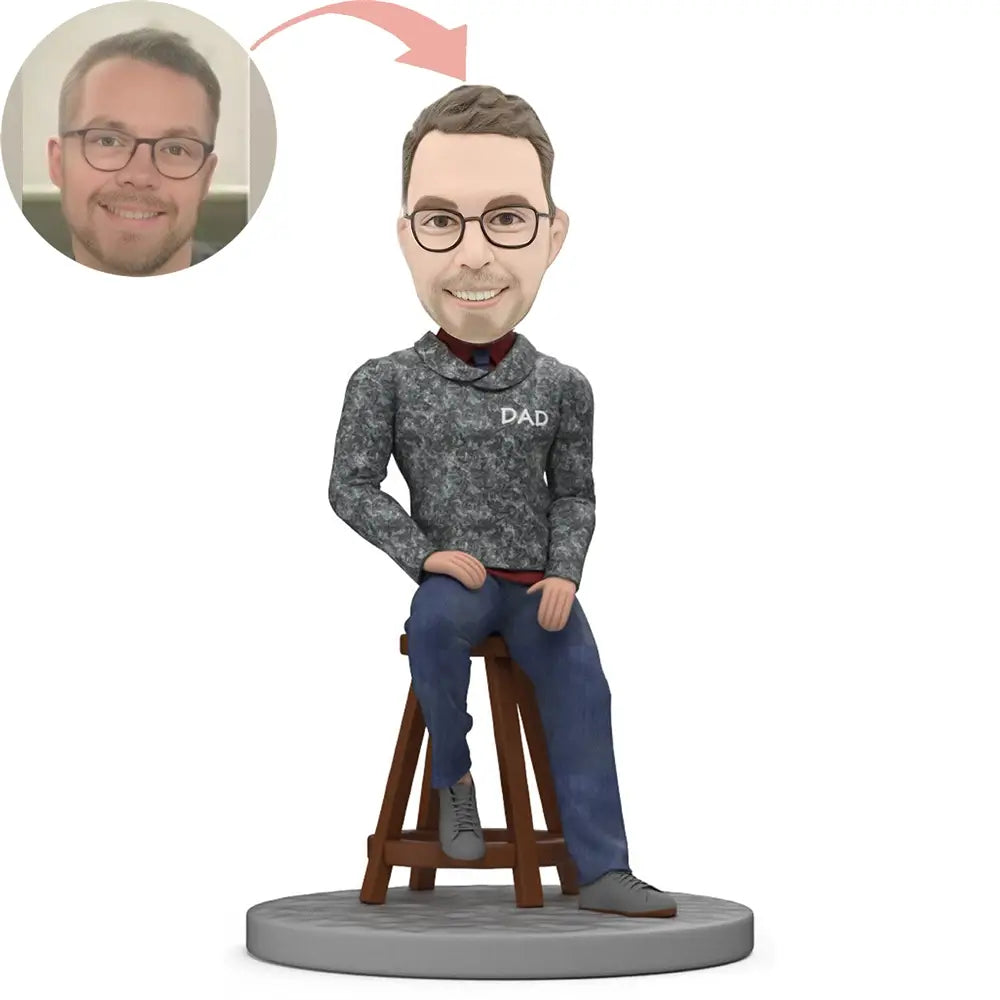 Custom Sitting Dad Bobblehead