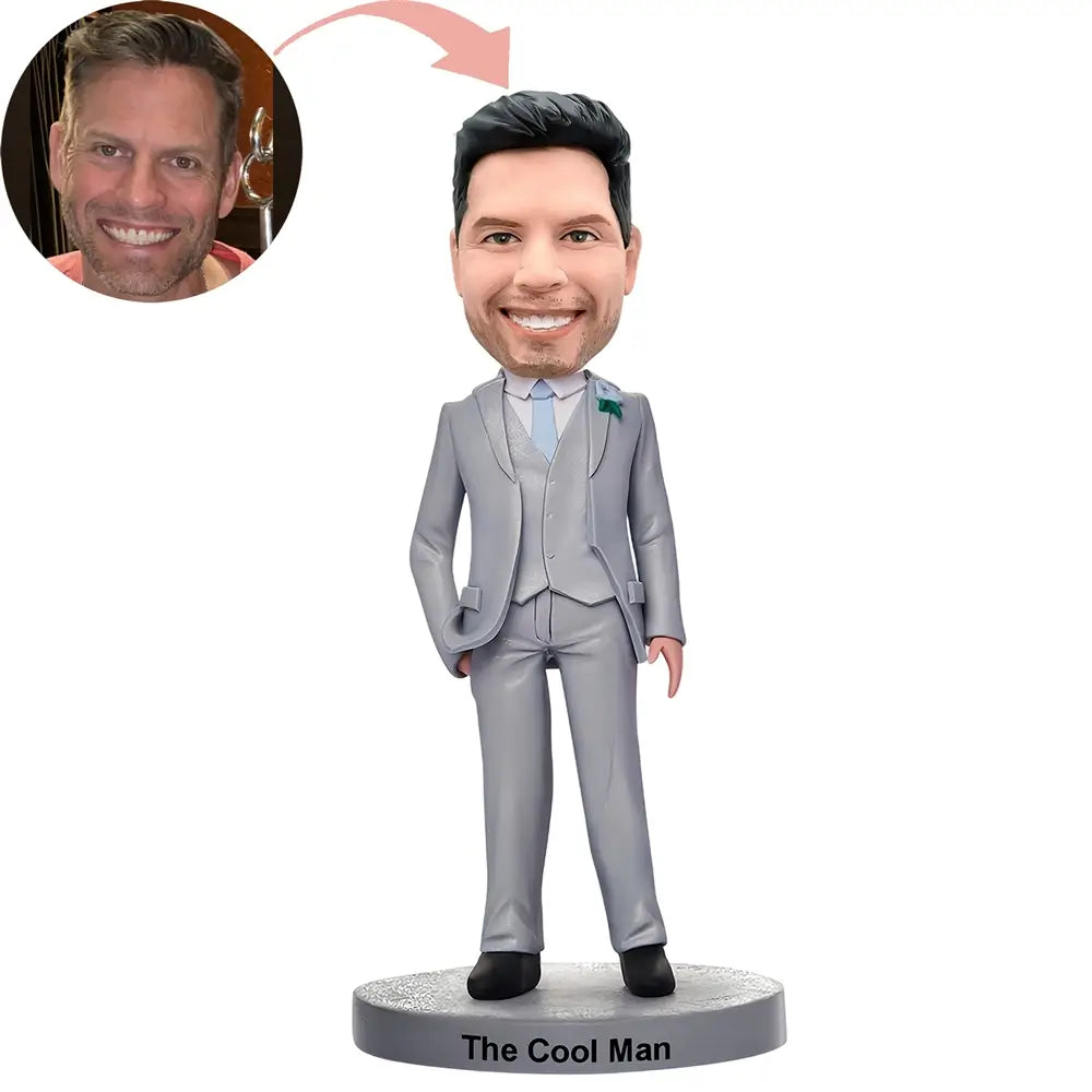 Custom Men In Fine Suit Bobblehead