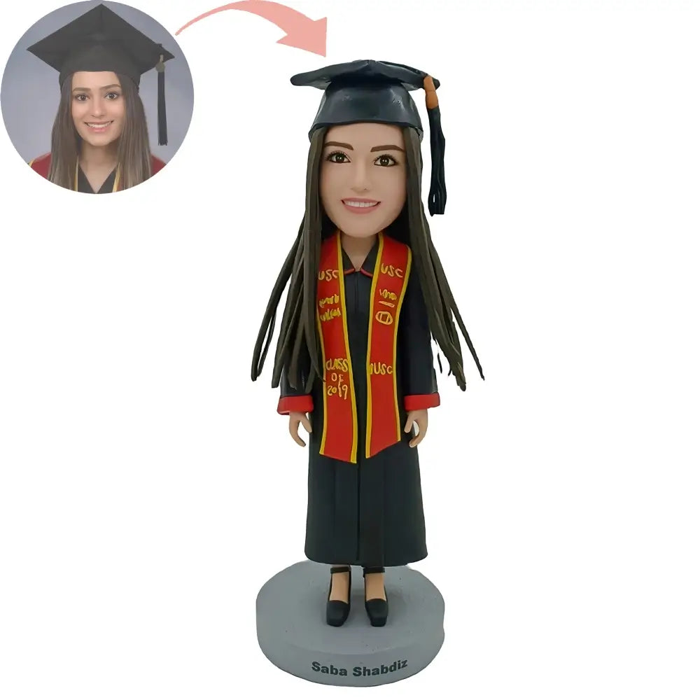 Custom Female Graduates Bobblehead