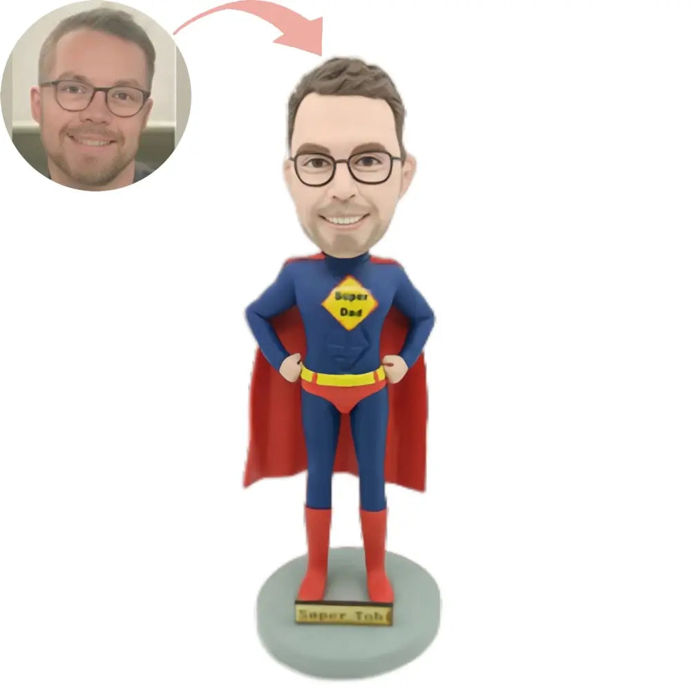 Custom Super Dad Bobblehead