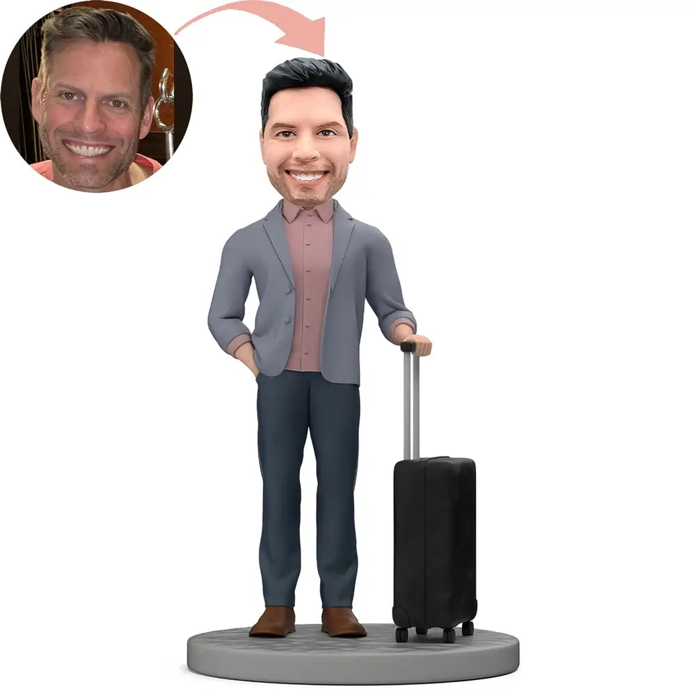 Custom Men With Suitcases Bobblehead