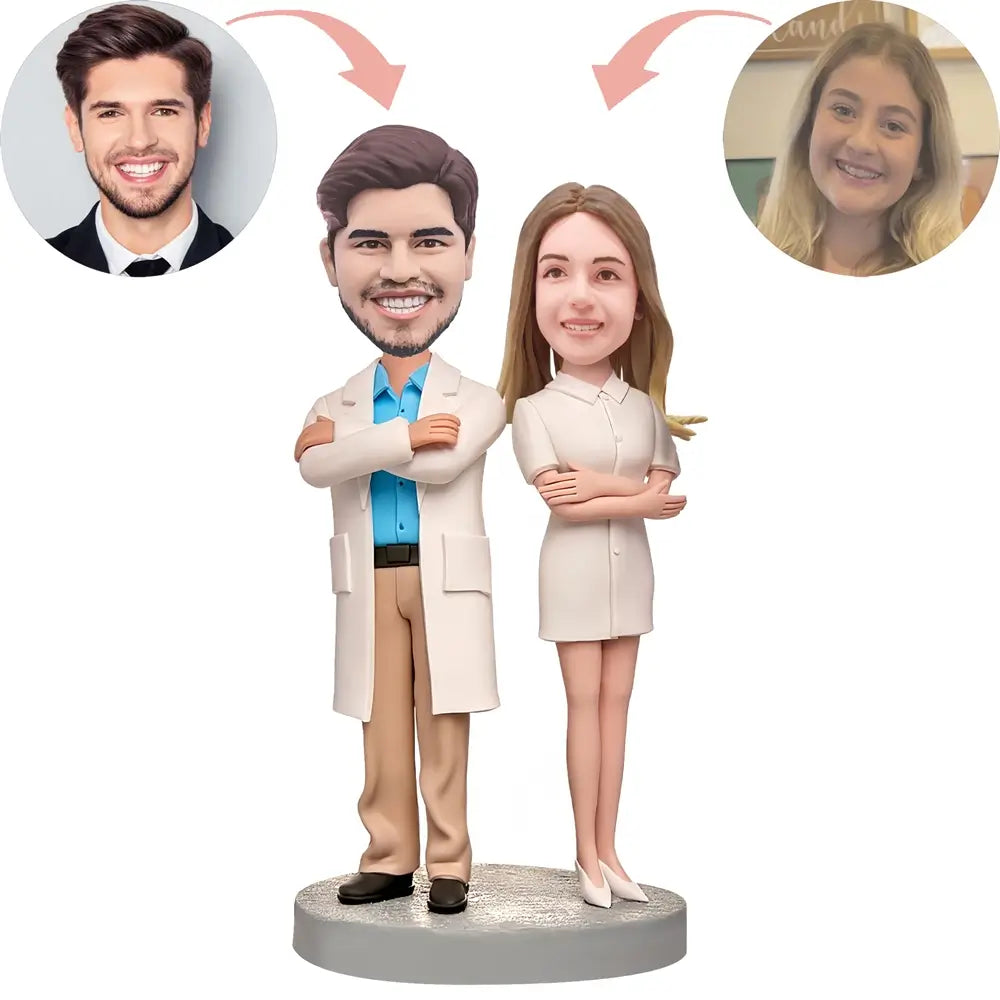 Custom Doctor Couple Bobblehead