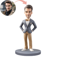 Custom Bobblehead Business Men With Coffee Colored Pants