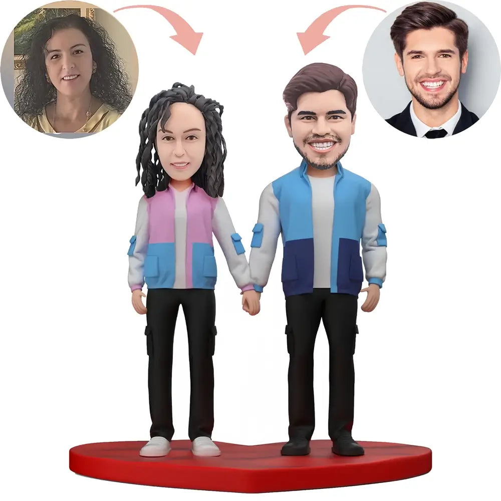 Custom Sports Style Couple Bobblehead