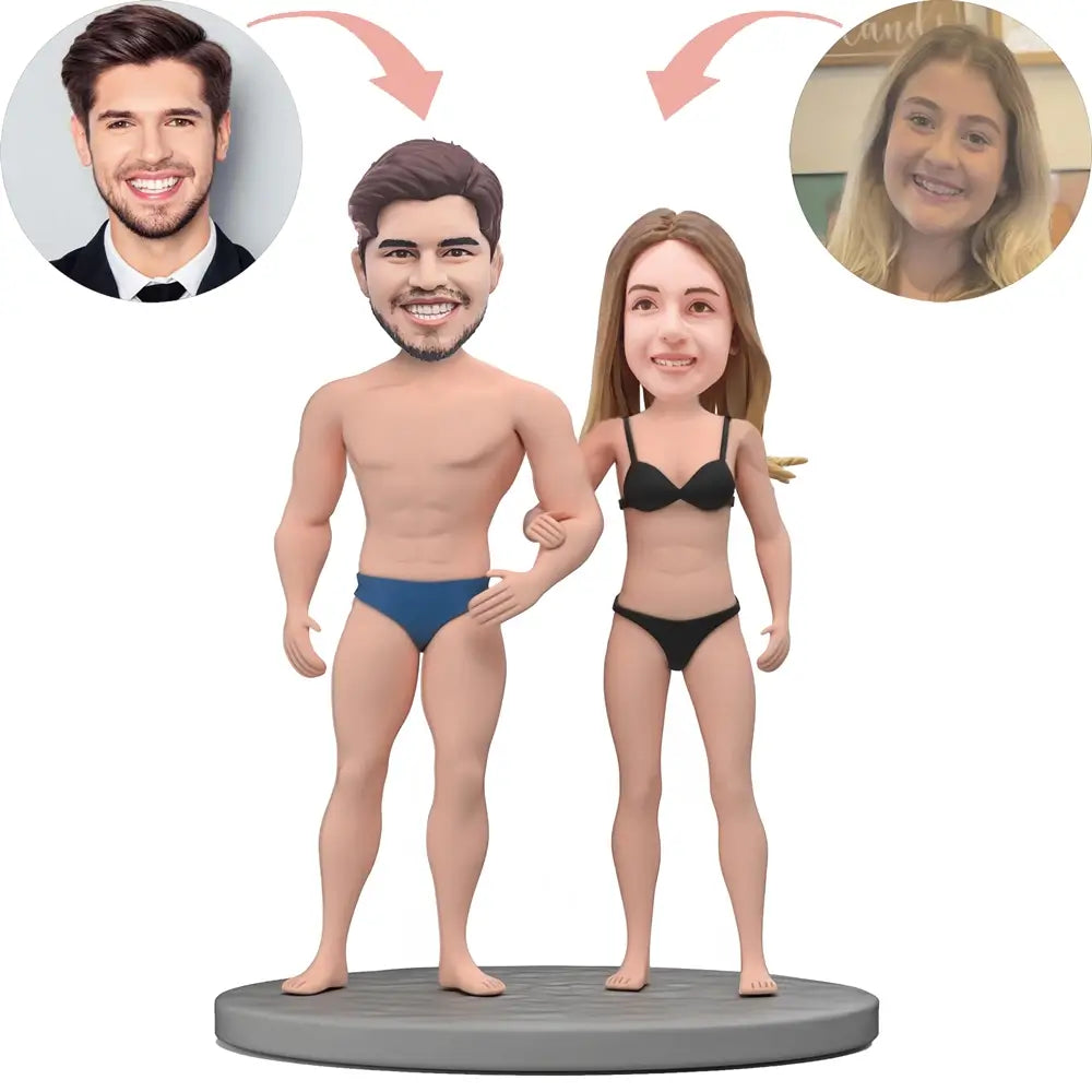 Custom Bikini Couple Bobblehead