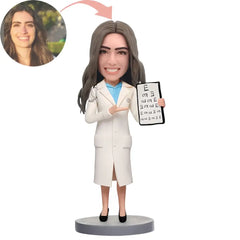 Custom Female ophthalmologists Bobblehead