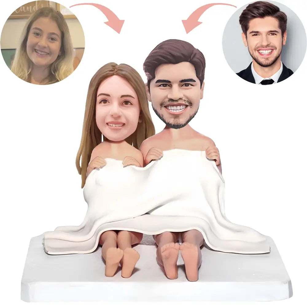 Custom Blanket Couple Bobblehead