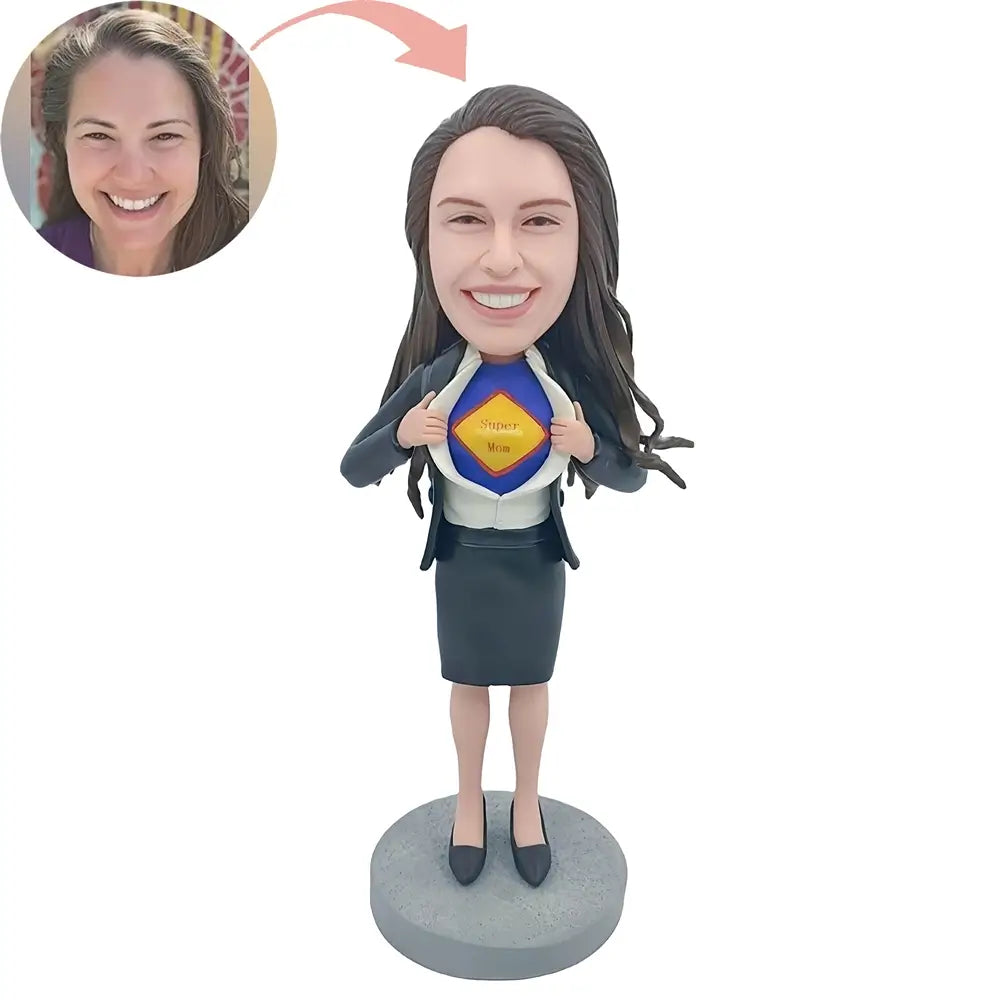 Custom Super Mom Bobblehead