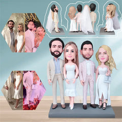 Custom Fully Customizable 4 Person Bobbleheads