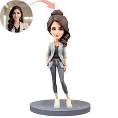 Custom Bobblehead Beautiful And Fashionable Ladies In Suits