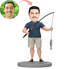 Custom Able-bodied Fishing Lover Bobblehead