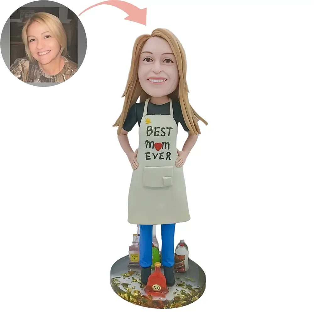 Custom Best Mom Bobblehead With Liquor