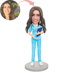 Custom Female Obstetrician and Gynecologist Bobblehead