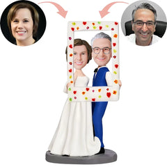 Custom Bride&Groom Taking Photo Bobblehead