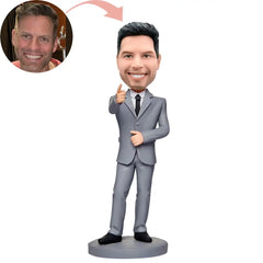 Custom Business Confident Male Business Elite Bobblehead