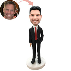 Custom Business Elite With Hand In Pockets Bobblehead