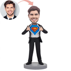 Custom Business Superman Bobblehead