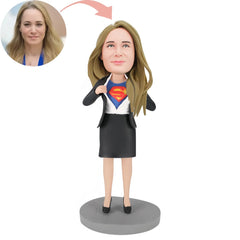 Custom Business Superwoman Bobblehead