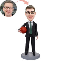 Custom Businessman And Basketball Bobblehead