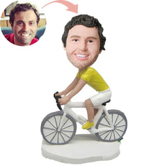 Custom Confident Bicyclist Bobblehead