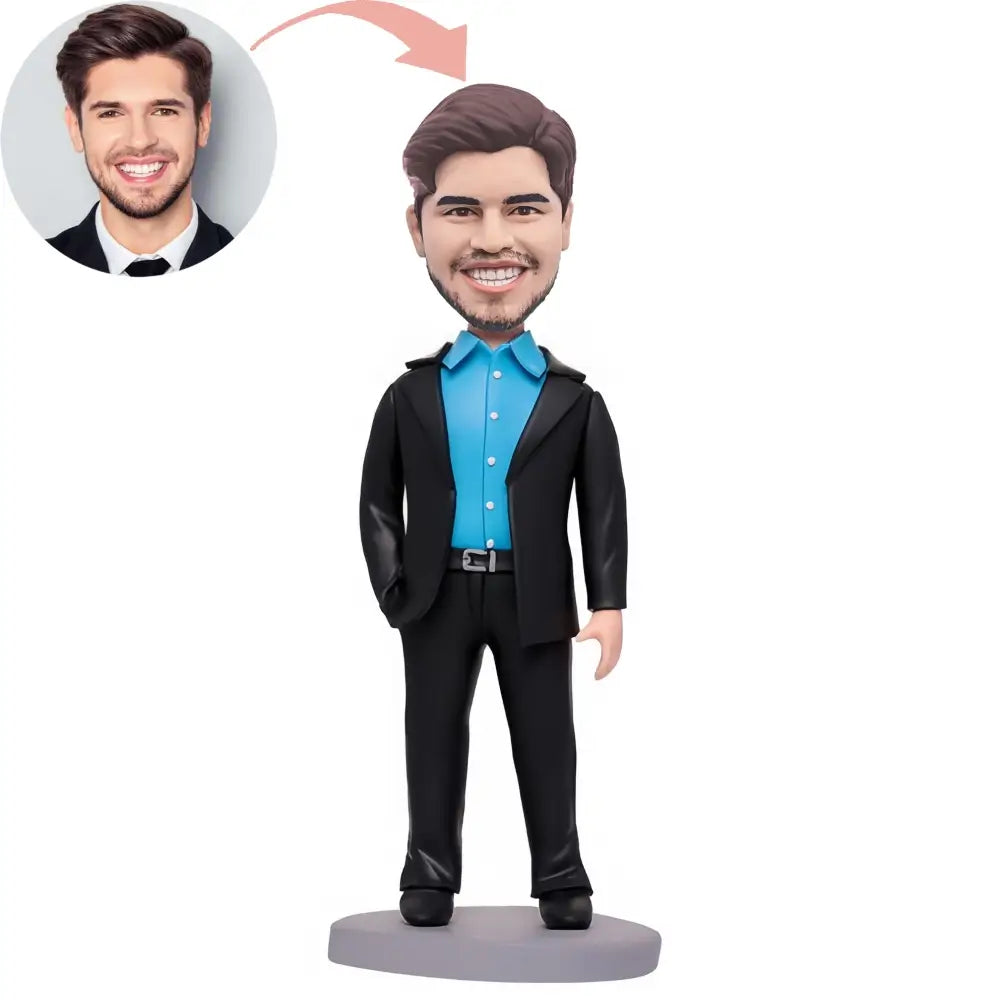 Custom Confident Businessman Bobblehead