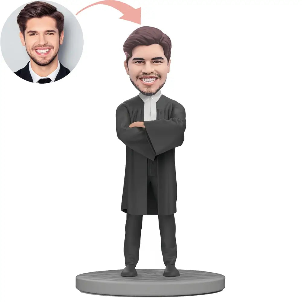 Custom Confident Lawyer Bobblehead