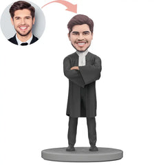 Custom Confident Lawyer Bobblehead