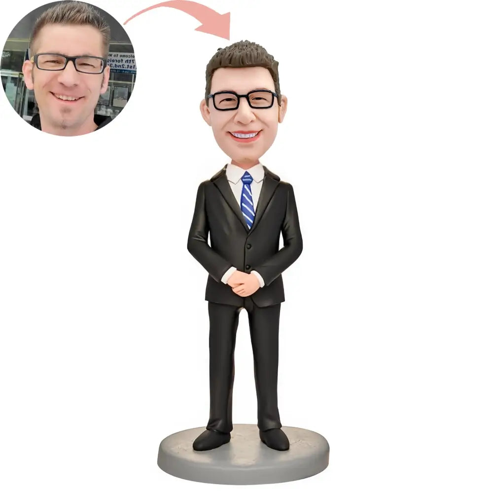 Custom Dress Formally Business Man Bobblehead