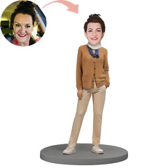 Custom Fashionable Tall Woman Bobblehead