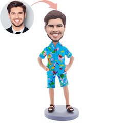 Custom Hawaiian Clothes Man Clothing Bobblehead