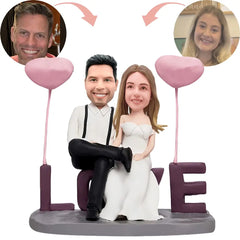 Custom Lover Sitting In LOVE Bobblehead