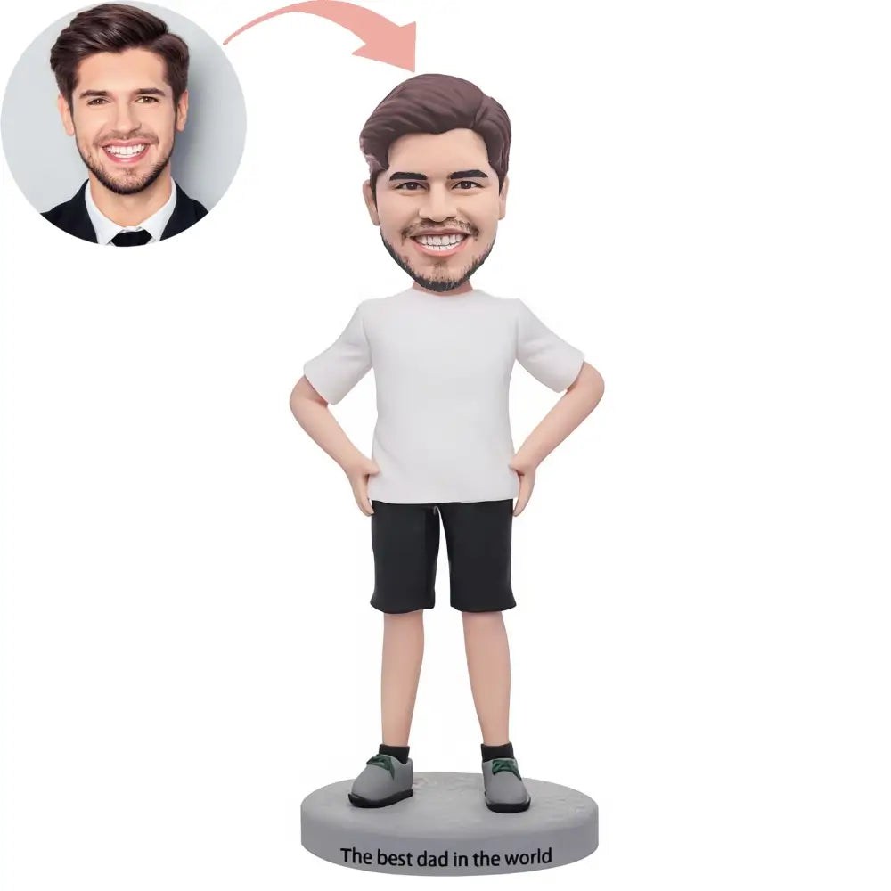 Custom Men In Casual Men's Clothing Bobblehead