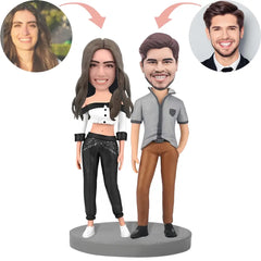 Custom Modern Sexy Couple Bobblehead